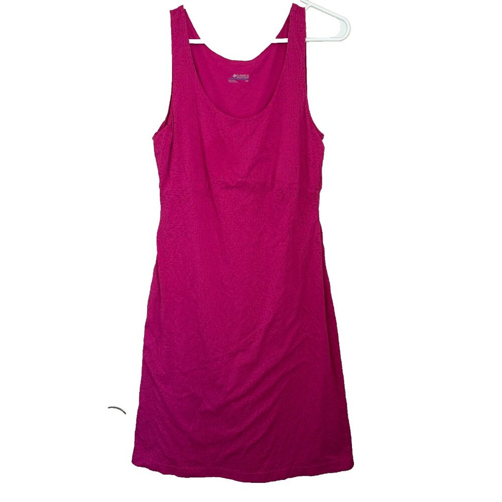 COLUMBIA See Through You Burnout Dress Pink Size Small S Sleeveless Activewear